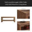 Table basse rectangulaire en bois massif avec bois massif pour le salon, grande table basse rustique à 2 niveaux avec tablette de rangement, bureau et appartement, assemblage facile