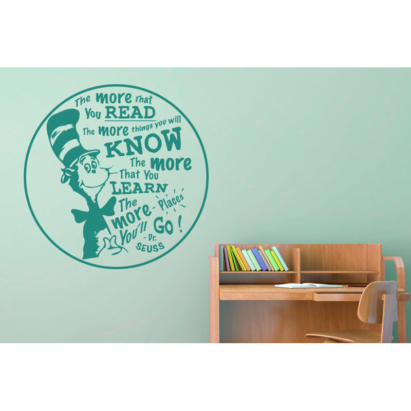 Non-Wall Damaging Wall Decal, Aqua Green