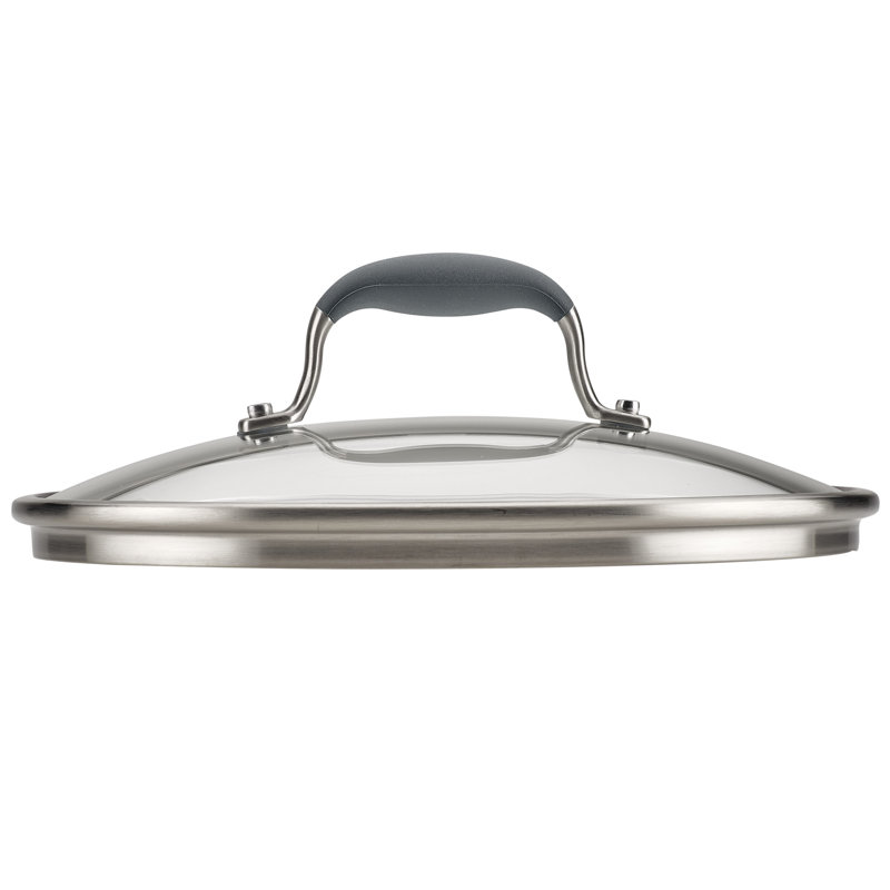 Anolon Advanced Home Glass Lid Set, 10 Inch And 12 Inch, 2-Piece, Gray