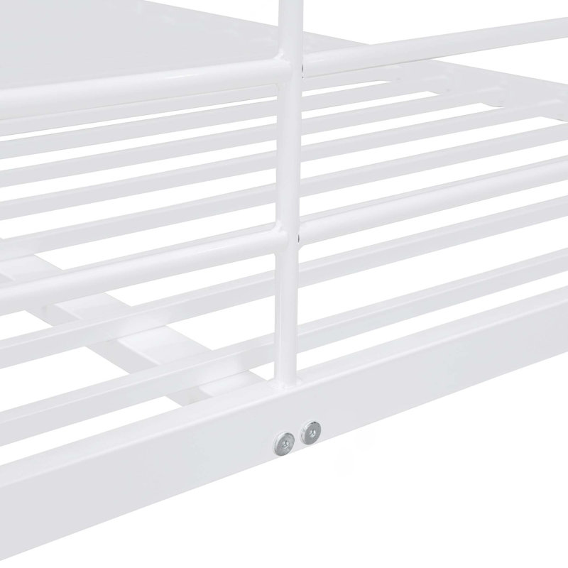 Lit superposé en métal pour enfants, Blanc