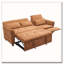 Canapé-lit escamotable en tissu 82 po Chenille-1069228963