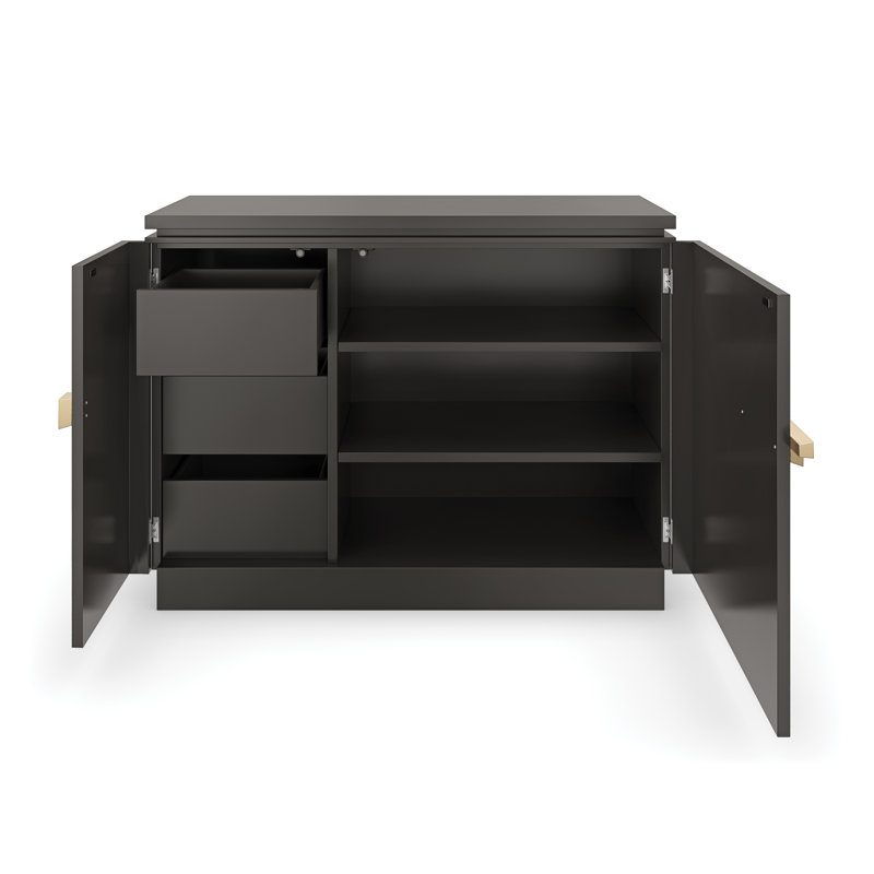 Desserte en bois massif 2 portes Nigiri