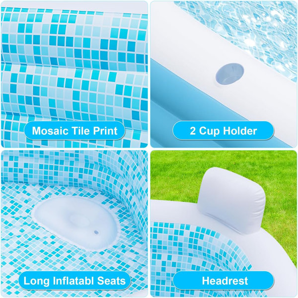 Utibia 2.1 x 4.1 x 4.1 Inflatable pool | Wayfair