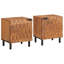 40cm W Solid Wood Bedside Table-656938686