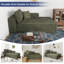 Chaise Boneless Cloudy, aucun assemblage requis, chaise rembourrée moderne en velours côtelé avec assise profonde-1857983340-1857983343