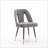 Modern Velvet Upholstered Dining Chair With Nailheads And Metal Legs, Set Of 2-2004603169