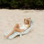 La chaise longue: rayures sauge de mer-126132267