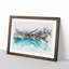 The Almaty Lake in Kazakhstan - Picture Frame Painting Print-56855151-56855161