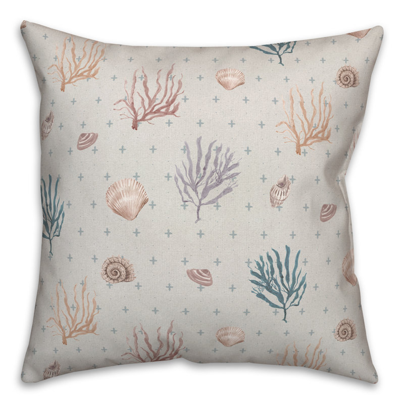Reversible Throw Pillow, Blue