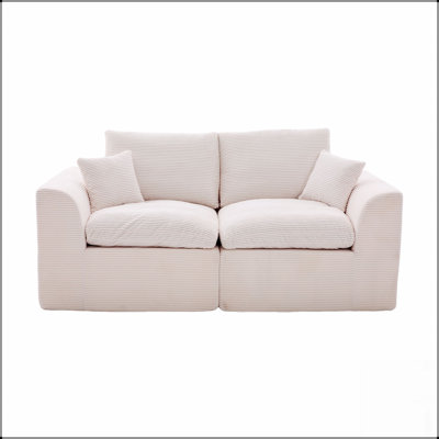 Canapé modulaire modulaire Cloud, canapé moderne et confortable avec housses amovibles pour un nettoyage facile et aucun assemblage requis