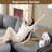 Corduroy With Faux Leather Modular Sectional-1756303156