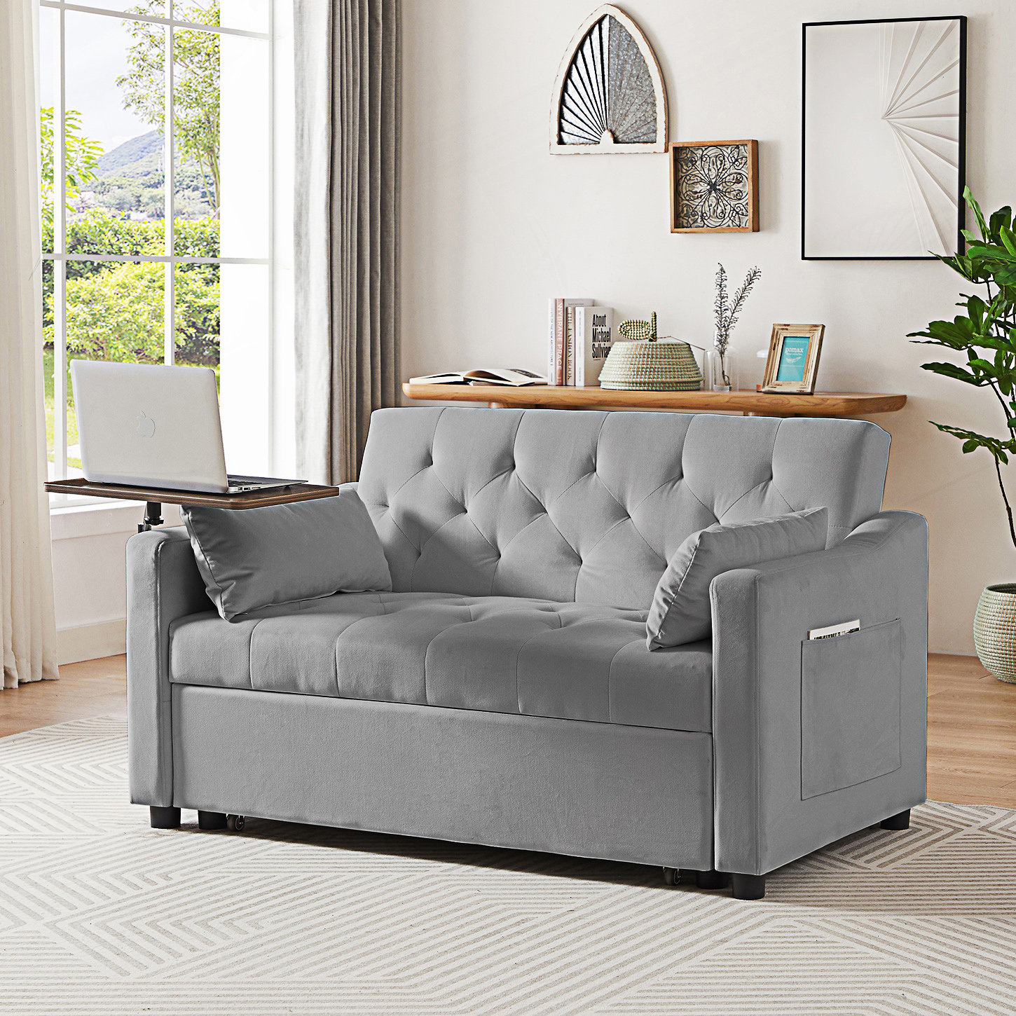 Latitude Run® Latitude Run 3 in 1 Convertible Sofa Bed, Vincy Sleeper ...