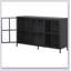 Buffet moderne en métal robuste avec rangement Armoire de rangement en acier de qualité supérieure-377967822