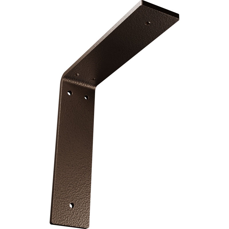 2"W x 8"D x 8"H Hamilton Steel Bracket, Hammered Dark Bronze, 8" H x 2" W x 8" D, Hammered Dark Bronze