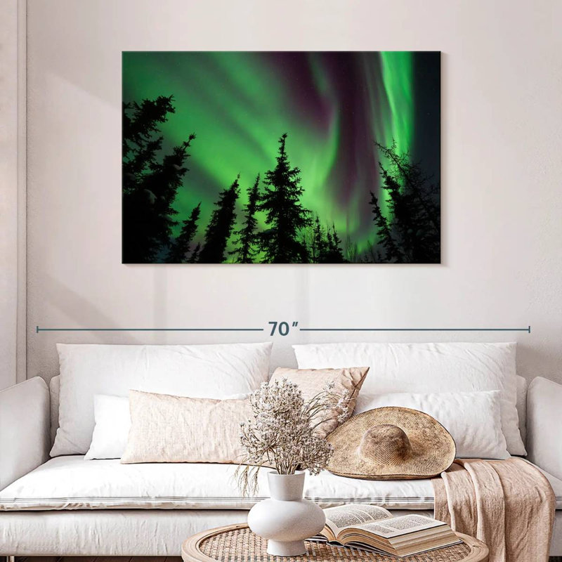 Alvord Fairbanks Aurora Borealis, H 30 po x l 45 po
