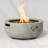 Small concrete round fire pit bowl