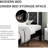 Alber Faux Leather Diamond Tufted Platform Bed with Headboard & 2 Rustic Farmhouse Nightstands Set, Barn Door End Tables with Storage Shelf-1409822705-1409822704