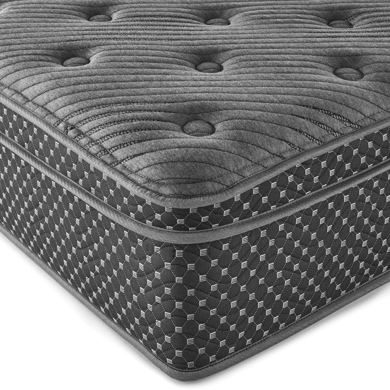 Matelas simple de 13 po - avec mousse réduisant l'inconfort, ressorts enveloppés à bord en mousse à mémoire de forme gélifiée, compatible avec la housse en tissu anti-fatigue