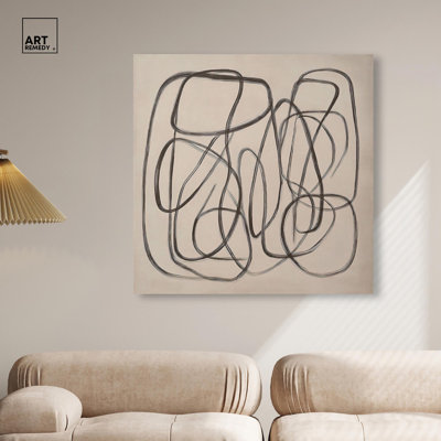 «Unbroken Line I» par Boho, art abstrait 