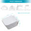 Cuvette de toilette murale avec siège à fermeture douce, blanc