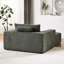 Fauteuil en velours côtelé sans assemblage - Fauteuil moelleux de 75 pouces pour le salon, l'oreiller, la chambre à coucher armée à l'intérieur, avec pièce-121047546