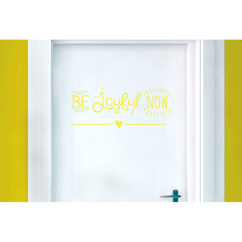 Non-Wall Damaging Wall Decal, Bright Yellow