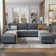 U shaped Sleeper Sectional Modular Sectional Sofa with Chaise