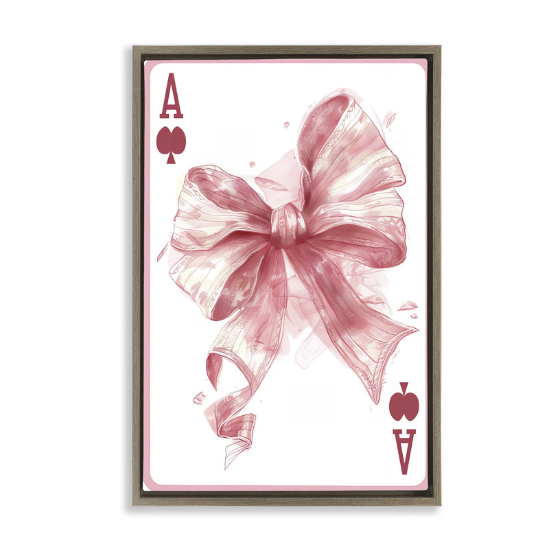 Cadre flottant Pastel Bow, Cadre flottant orme Montalcino, H 25 po x l 17 po