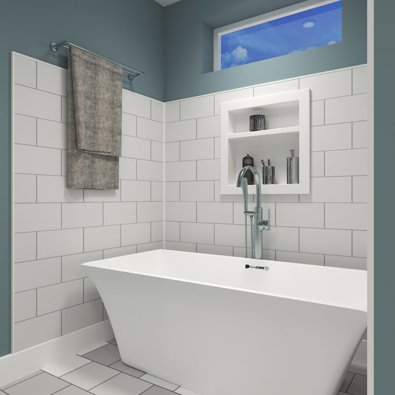 Carreau de douche 6 x 12 Subway Tile Subway jusqu'à 48 x 48 x 96