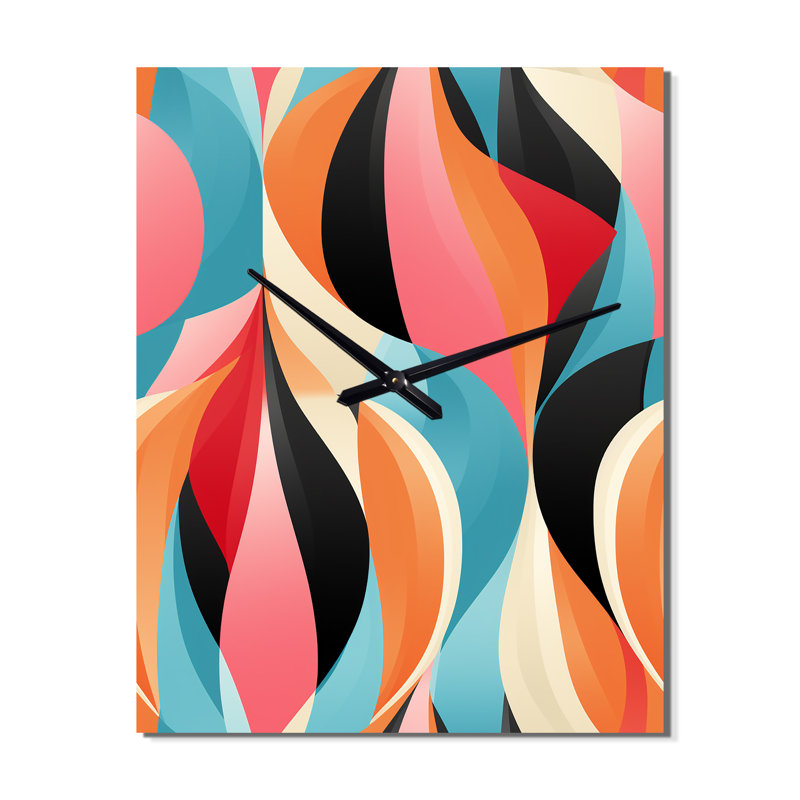 Jancie - Horloge murale abstraite, Moyen