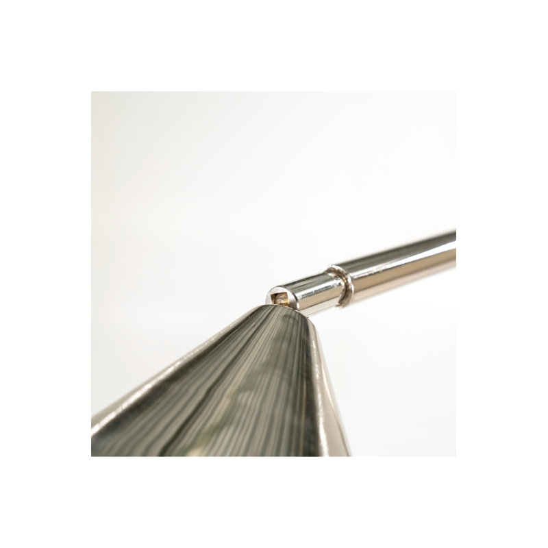 Floor Lamp Task Floor Lamp, 25 W, Silver, Silver