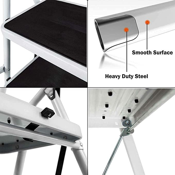 2 - Step Steel Folding Step Ladder