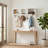 Shaker Cottage Wall-Mounted Coat Rack with Cubbies and Hooks, Ivory-349684282