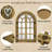Paola Solid Wood Dome Mirror-554313295-557338863