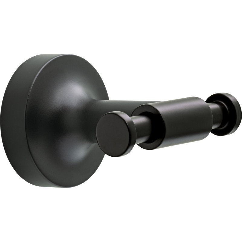 Voisin Double Towel Hook Bath Hardware Accessory in Matte Black