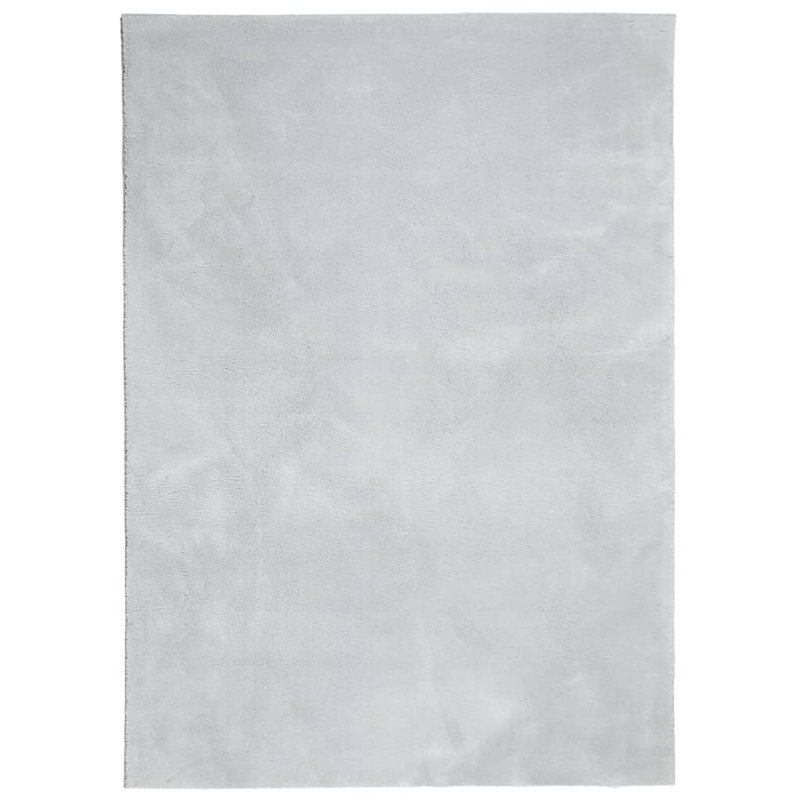 Rug "HUARTE" Short Pile Soft and Washable Grey, Rectangle 200 x 280cm