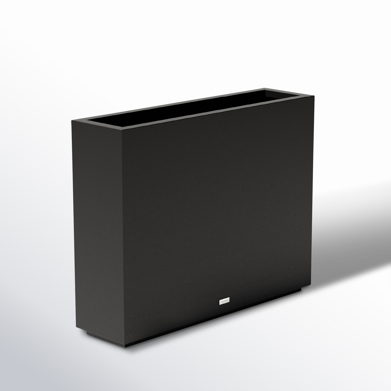 Block Series Planter Box, 30” H x 38” W x 10” D, Black