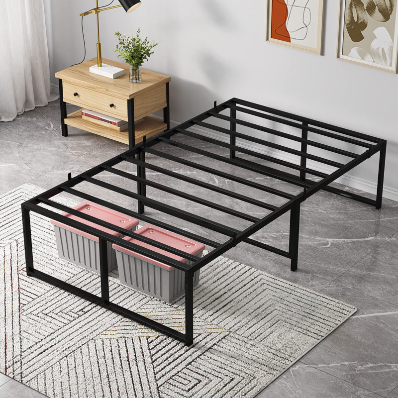 Twin Size Bed Frame,Metal Frame,3-In-1 Steel Support Bed Frame, Full