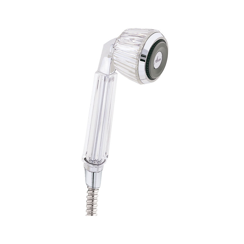 Chrome Handheld Wall Mounted Shower Head with Adjustable Spray