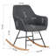 Katniss 58" W Fabric Seat Rocking Chair