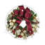 Burgundy And Gold Holiday Wreath