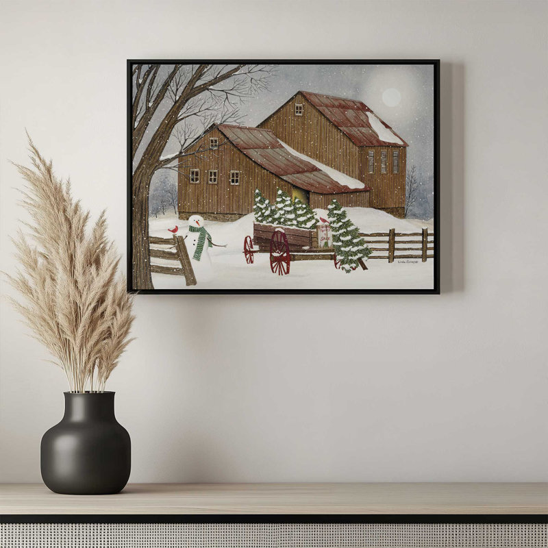 «Uncle Bob's Tree Farm» par Linda Spivey, reproduction d'art, Toile avec cadre, Noir, L 24 po x H 18 po