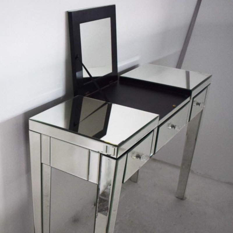 Huff 36'' Glass Top Console Table