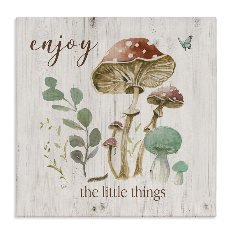 «Enjoy Little Things», art mural sur toile par Nan, H 36 po x l 36 po