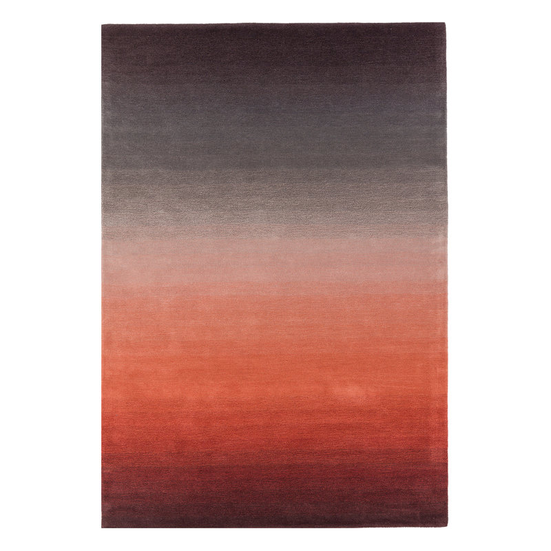 Chaffins Wool Gradient Rust Rug, Rectangle 120 x 170cm