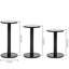 3-Piece Acrylic Round Pedestal Riser Jewellery Stand Set-1932792957