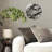 Minimalist Abstract Wall Clock Art Decoration Art - 12'' Modern Glass Wall Clock