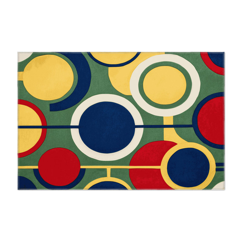 Vivid Doodle Indoor And Outdoor Area Rug, Rectangle 1'6" x 2'6"