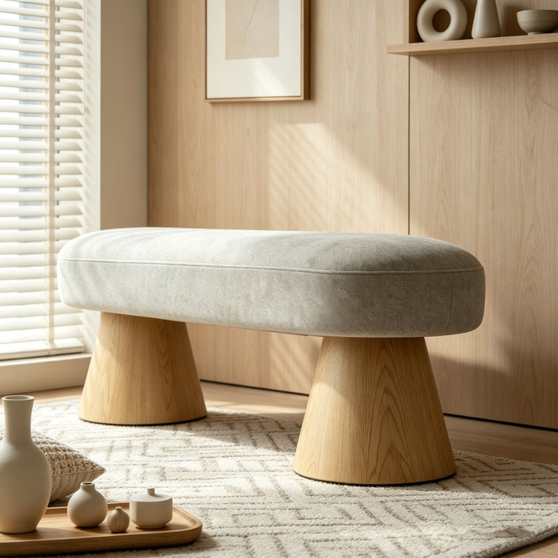 64"L Dining Bench, Oatmeal