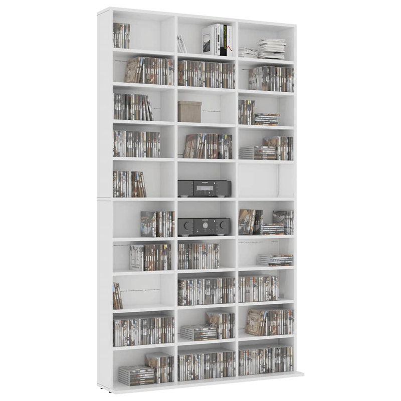 Bookcase, White, 177.5cm H x 102cm W x 16cm D